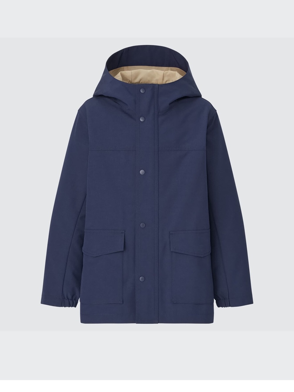 Uniqlo Kids Mountain Parka/Raincoat, Size: 7-8, Color: Blue, Perfect Condition